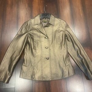 Women's Cooper Colored Leather Jacket by Georgiou